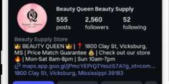 Beauty Queen Vicksburg · Après · 2 560 abonnés